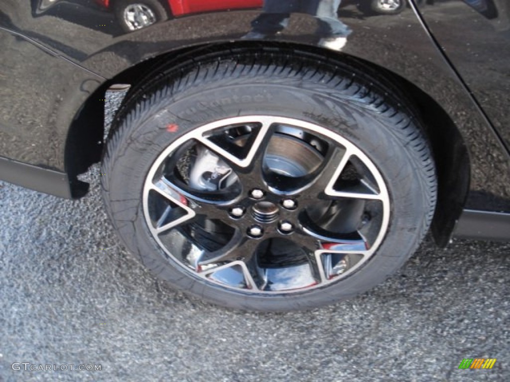 2012 Focus SE Sport Sedan - Black / Tuscany Red Leather photo #9