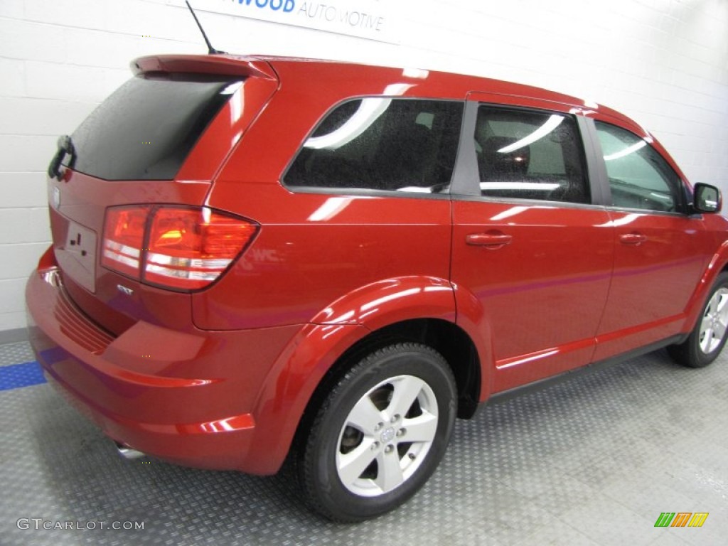 2009 Journey SXT - Inferno Red Crystal Pearl / Dark Slate Gray/Light Graystone photo #3