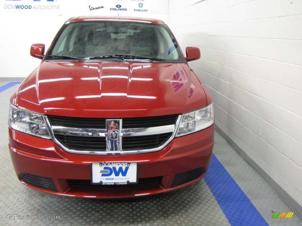 2009 Journey SXT - Inferno Red Crystal Pearl / Dark Slate Gray/Light Graystone photo #7