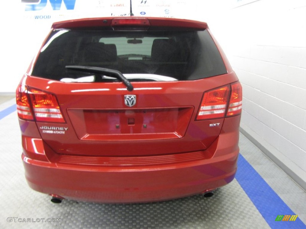 2009 Journey SXT - Inferno Red Crystal Pearl / Dark Slate Gray/Light Graystone photo #8