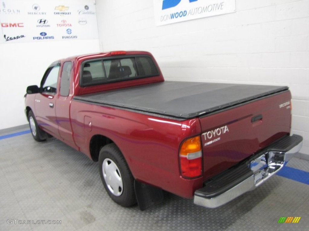 2000 Tacoma SR5 Extended Cab - Sunfire Red Pearl / Gray photo #3