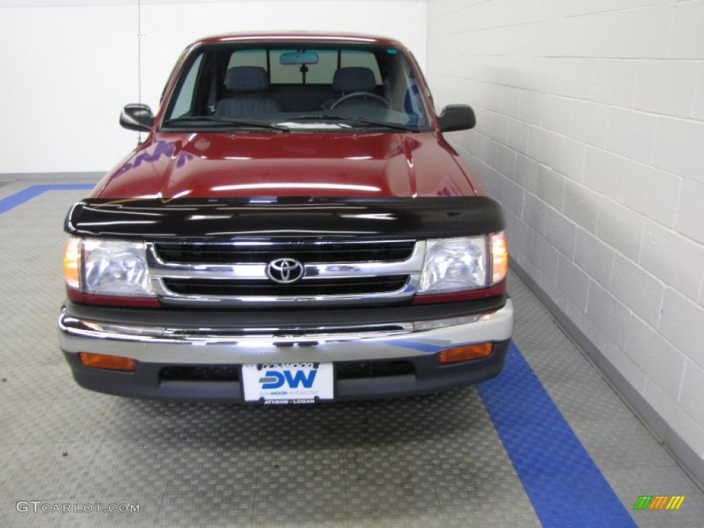 2000 Tacoma SR5 Extended Cab - Sunfire Red Pearl / Gray photo #7