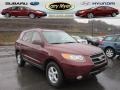 2007 Dark Cherry Red Hyundai Santa Fe GLS 4WD  photo #1