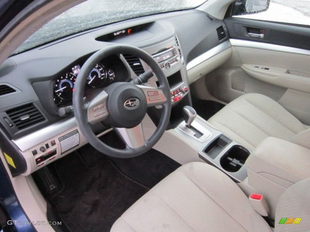 2010 Subaru Legacy 2.5i Sedan Warm Ivory Dashboard Photo #57040373