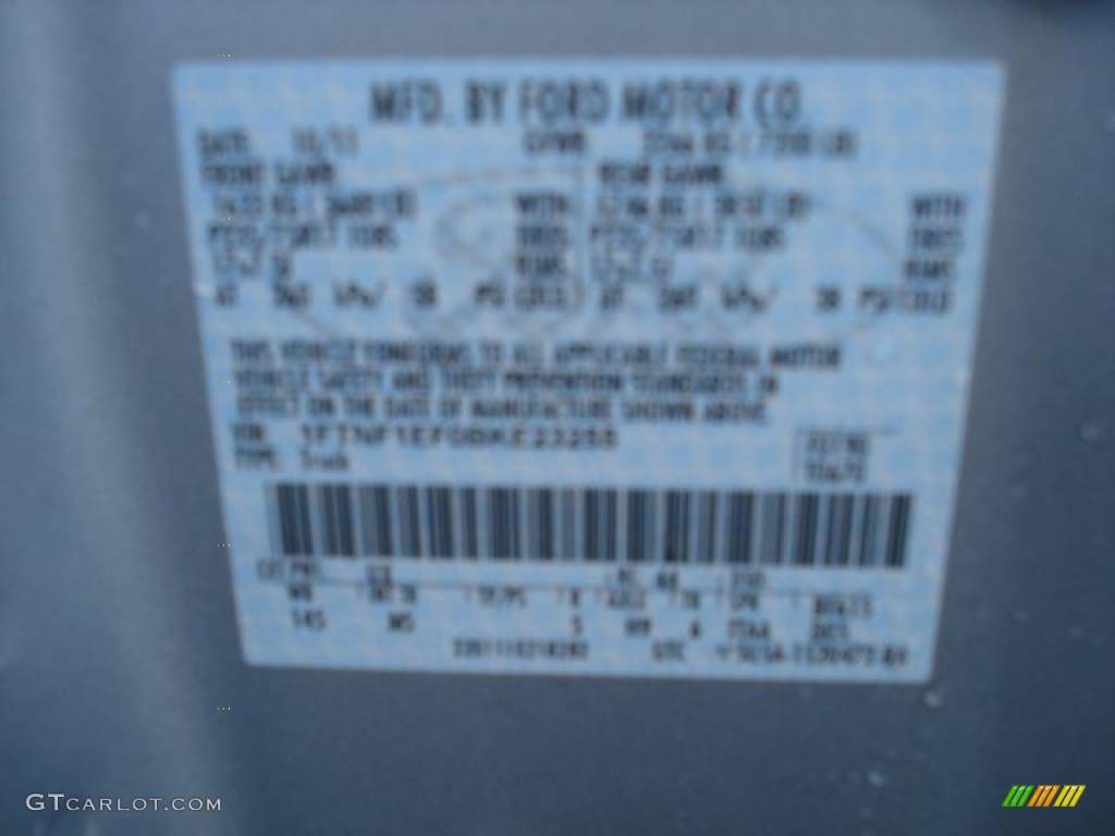 2011 F150 XLT Regular Cab 4x4 - Ingot Silver Metallic / Steel Gray photo #20