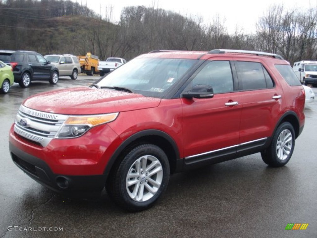 2012 Explorer XLT 4WD - Red Candy Metallic / Charcoal Black photo #4