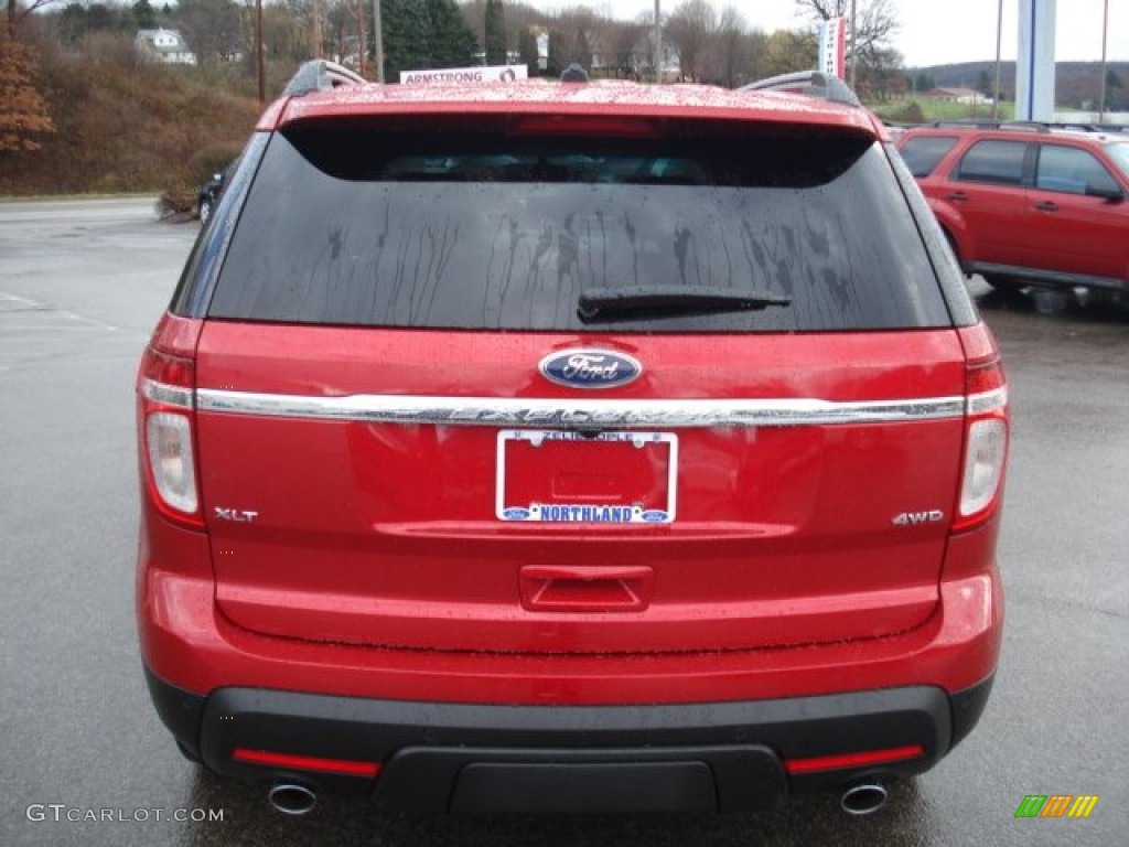 2012 Explorer XLT 4WD - Red Candy Metallic / Charcoal Black photo #7