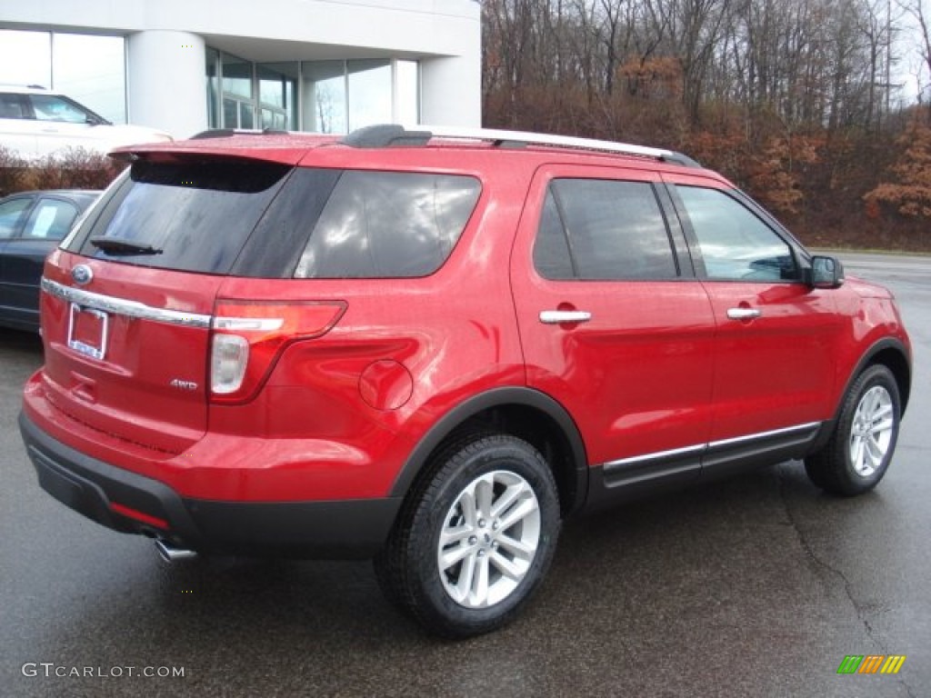 2012 Explorer XLT 4WD - Red Candy Metallic / Charcoal Black photo #8