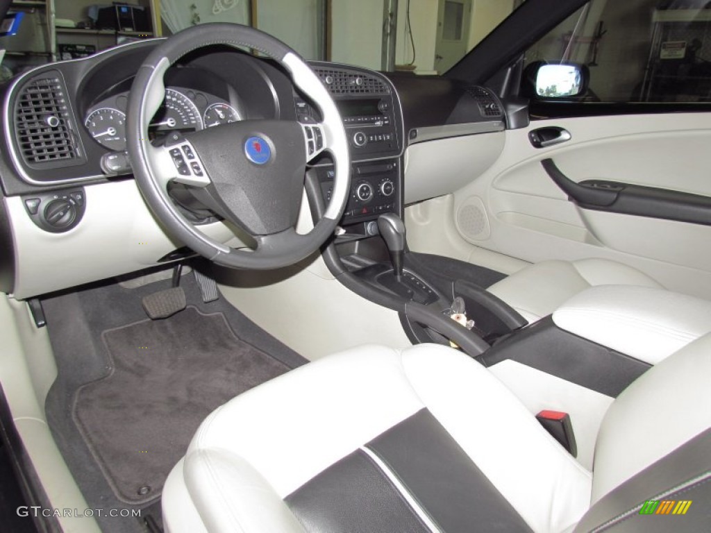 2008 Saab 9-3 Aero Convertible Parchment/Black Dashboard Photo #57041518