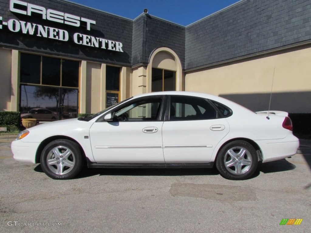 Vibrant White Ford Taurus