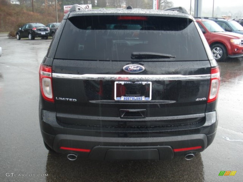 2012 Explorer Limited 4WD - Black / Charcoal Black photo #7