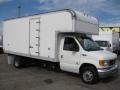 Oxford White 2004 Ford E Series Cutaway E450 Commercial Moving Truck Exterior