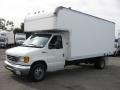 Oxford White 2004 Ford E Series Cutaway E450 Commercial Moving Truck Exterior