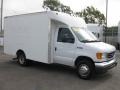 Oxford White - E Series Cutaway E350 Commercial Moving Van Photo No. 1