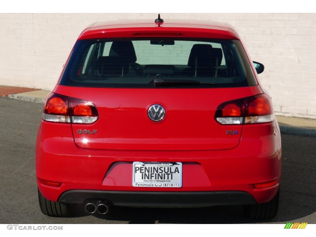 2010 Golf 4 Door TDI - Tornado Red / Titan Black photo #5