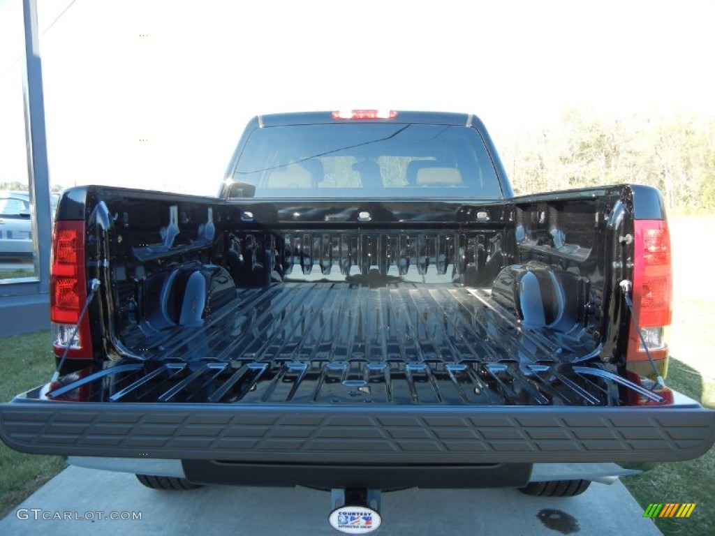 2012 Sierra 1500 SLE Crew Cab - Onyx Black / Very Dark Cashmere/Light Cashmere photo #4