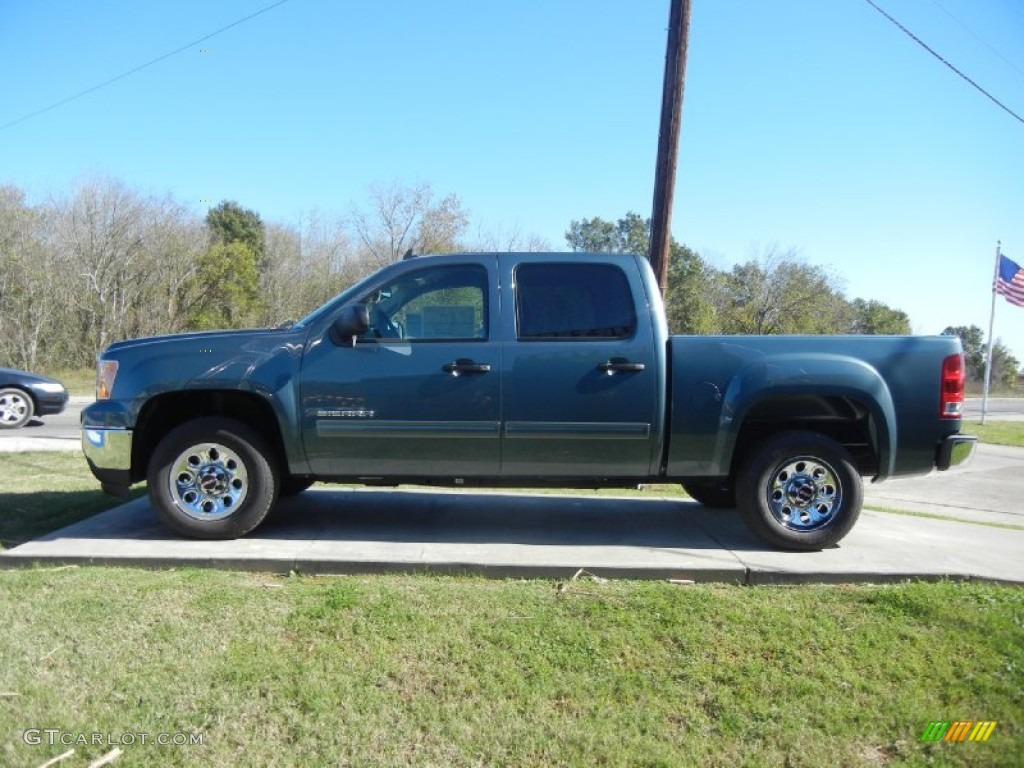 2012 Sierra 1500 SL Crew Cab - Stealth Gray Metallic / Dark Titanium photo #5