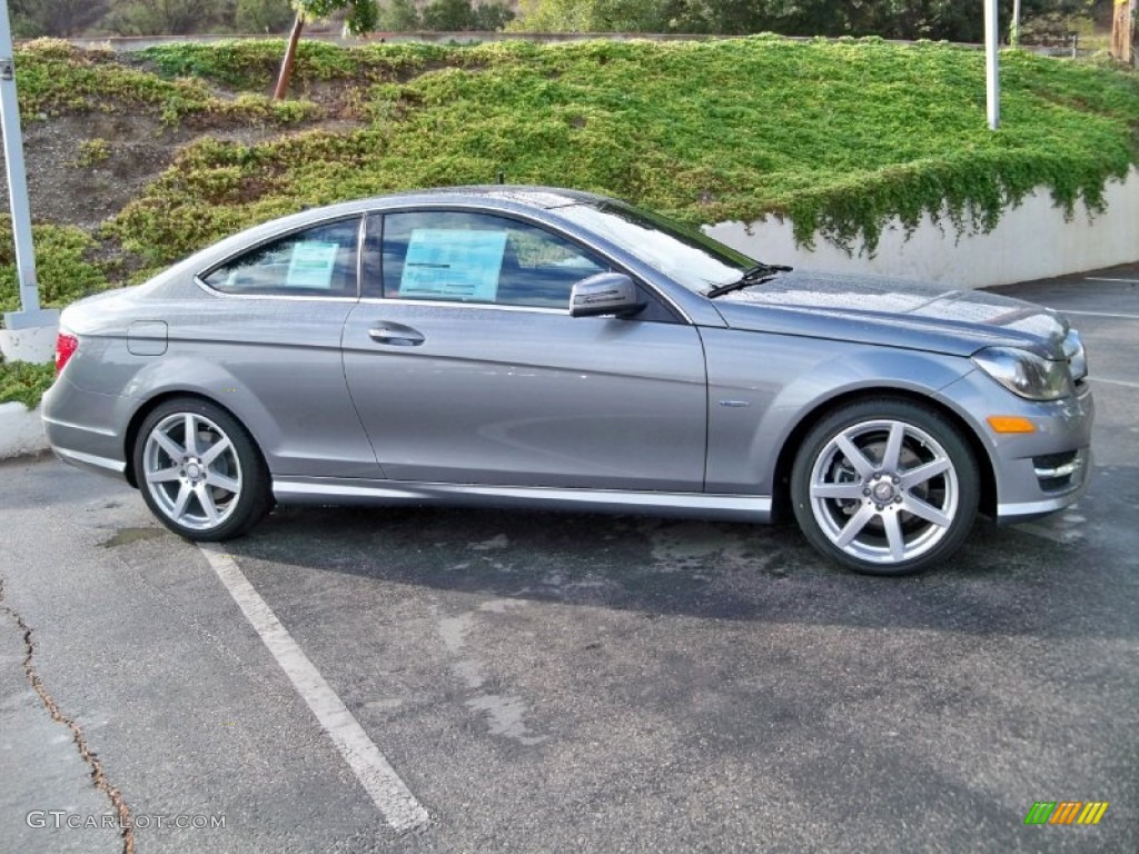 Palladium Silver Metallic 2012 Mercedes-Benz C 250 Coupe Exterior Photo #57046382
