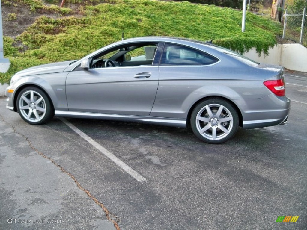 Palladium Silver Metallic 2012 Mercedes-Benz C 250 Coupe Exterior Photo #57046401