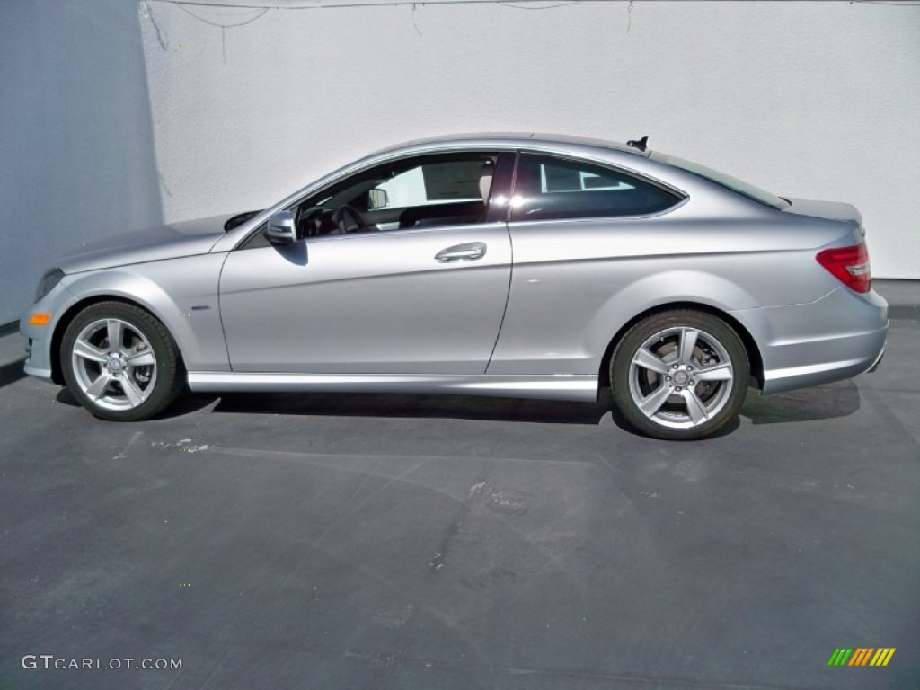 Iridium Silver Metallic 2012 Mercedes-Benz C 250 Coupe Exterior Photo #57046655