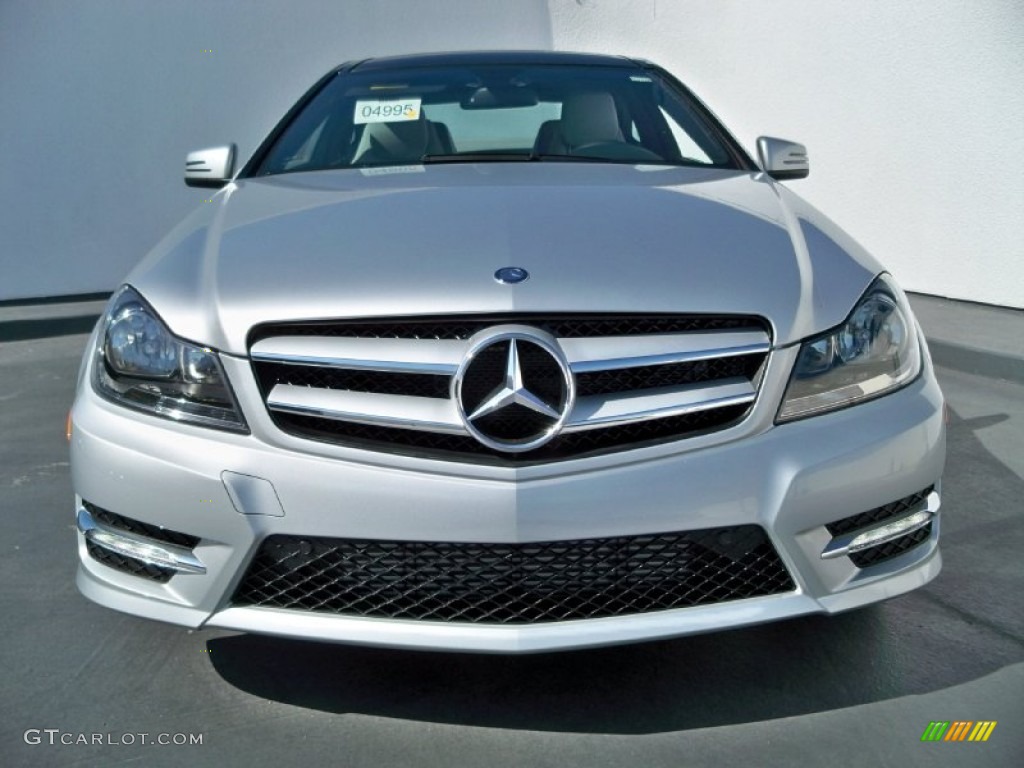 Iridium Silver Metallic 2012 Mercedes-Benz C 250 Coupe Exterior Photo #57046663