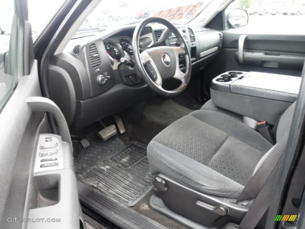 Ebony Black Interior 2007 Chevrolet Silverado 1500 LT Extended Cab 4x4 Photo #57047891