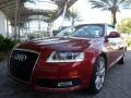 2009 Garnet Red Pearl Effect Audi A6 3.0T quattro Sedan  photo #2