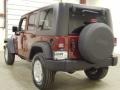 2008 Red Rock Crystal Pearl Jeep Wrangler Unlimited X 4x4  photo #3