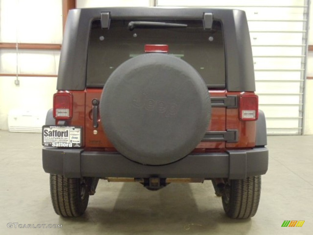 2008 Wrangler Unlimited X 4x4 - Red Rock Crystal Pearl / Dark Slate Gray/Med Slate Gray photo #4