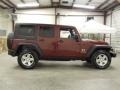 2008 Red Rock Crystal Pearl Jeep Wrangler Unlimited X 4x4  photo #6