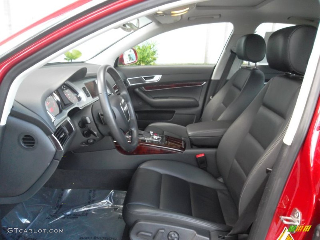 Black Interior 2009 Audi A6 3.0T quattro Sedan Photo #57048887