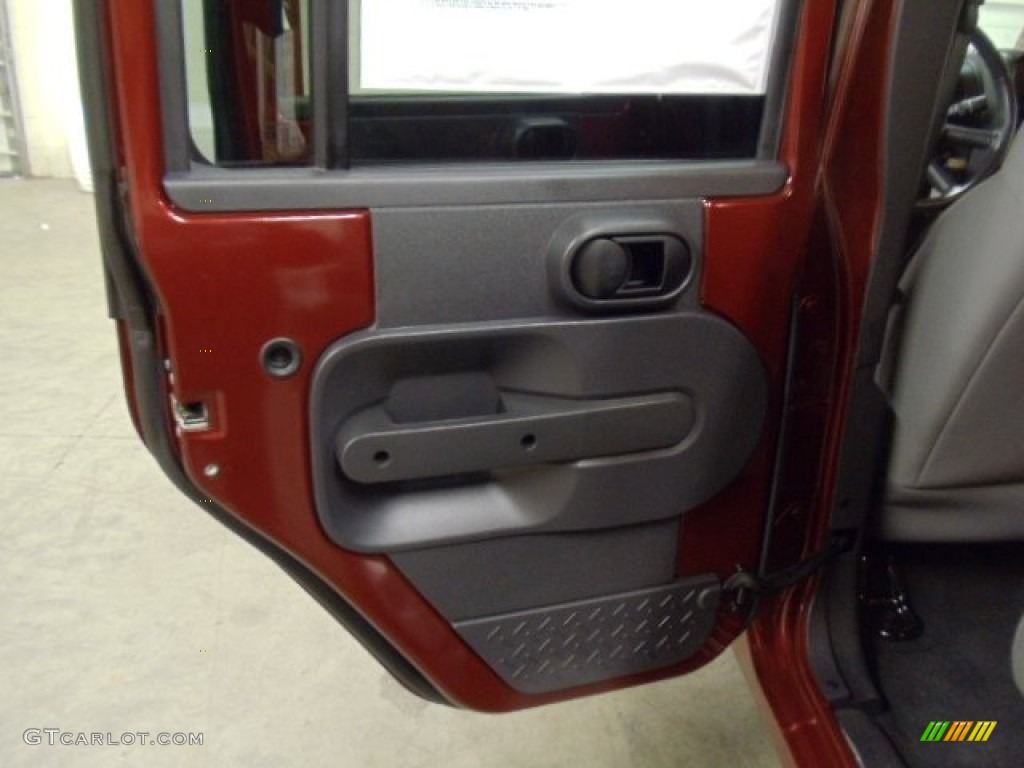 2008 Wrangler Unlimited X 4x4 - Red Rock Crystal Pearl / Dark Slate Gray/Med Slate Gray photo #10