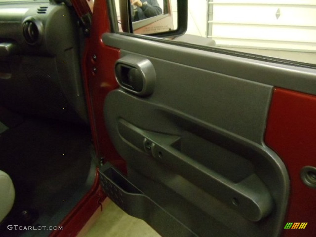 2008 Wrangler Unlimited X 4x4 - Red Rock Crystal Pearl / Dark Slate Gray/Med Slate Gray photo #12