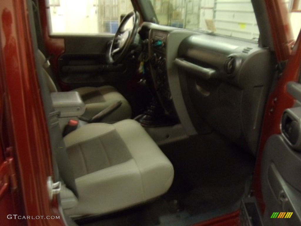 2008 Wrangler Unlimited X 4x4 - Red Rock Crystal Pearl / Dark Slate Gray/Med Slate Gray photo #21