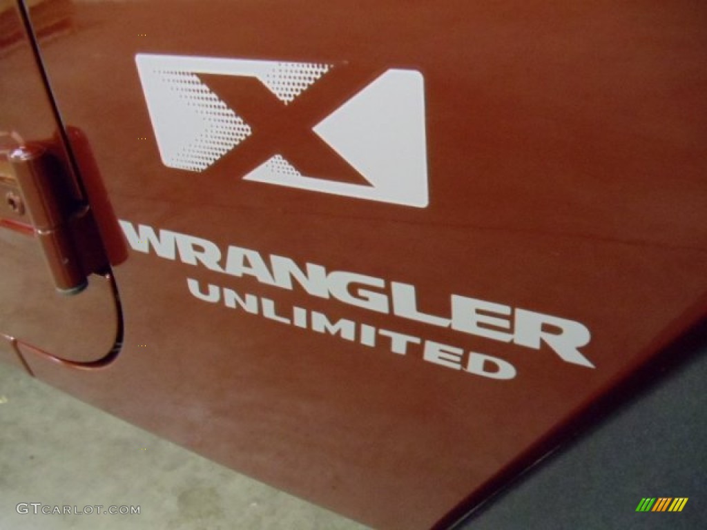 2008 Wrangler Unlimited X 4x4 - Red Rock Crystal Pearl / Dark Slate Gray/Med Slate Gray photo #28