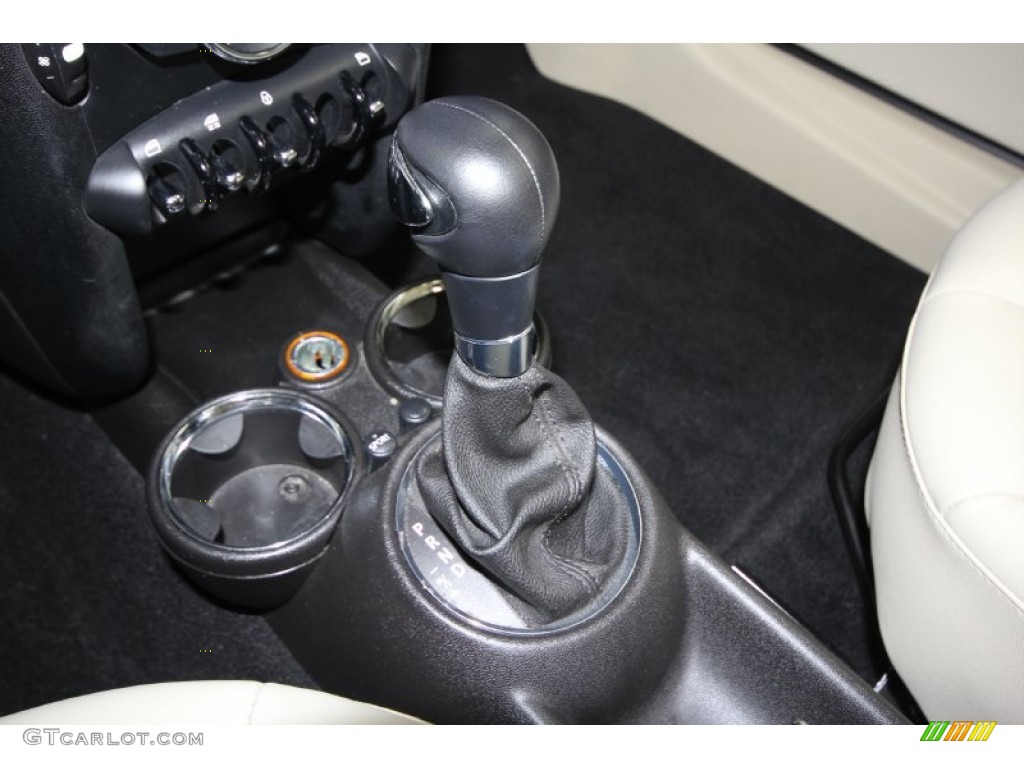 2011 Cooper Convertible - British Racing Green II / Gravity Polar Beige Leather photo #18