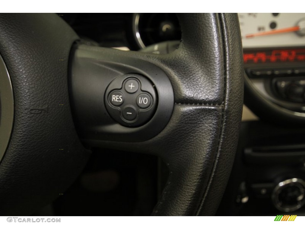 2011 Cooper Convertible - British Racing Green II / Gravity Polar Beige Leather photo #21