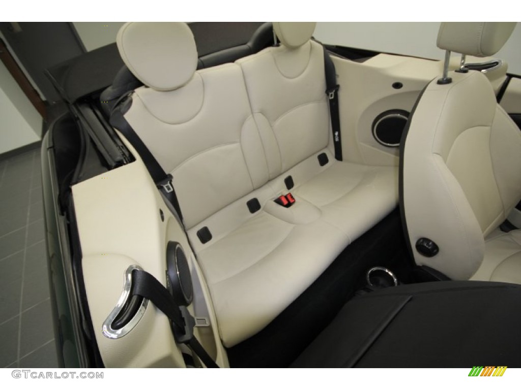 2011 Cooper Convertible - British Racing Green II / Gravity Polar Beige Leather photo #27