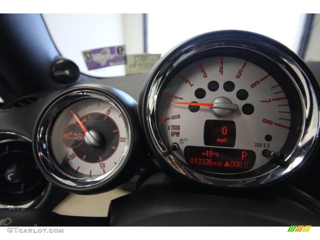 2011 Cooper Convertible - British Racing Green II / Gravity Polar Beige Leather photo #43