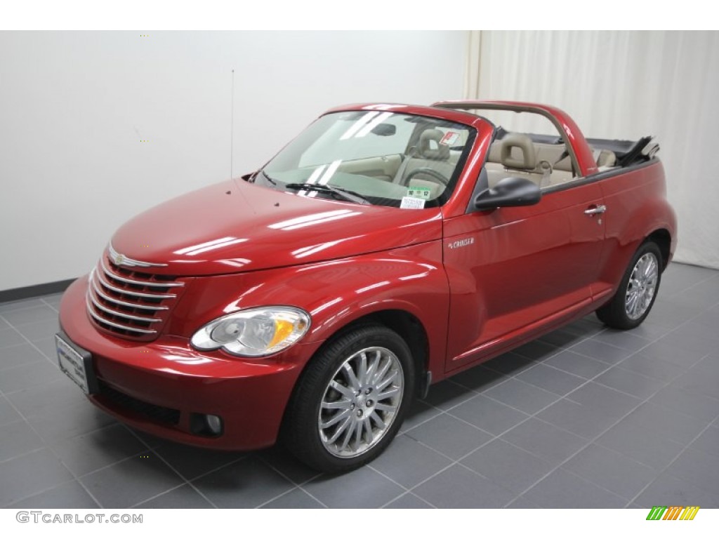 2006 PT Cruiser GT Convertible - Inferno Red Crystal Pearl / Pastel Pebble Beige photo #3