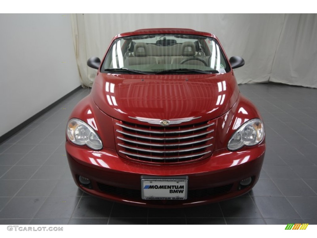 2006 PT Cruiser GT Convertible - Inferno Red Crystal Pearl / Pastel Pebble Beige photo #4