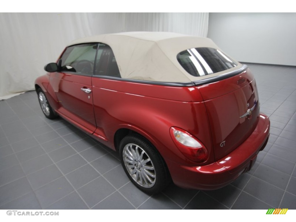 2006 PT Cruiser GT Convertible - Inferno Red Crystal Pearl / Pastel Pebble Beige photo #14