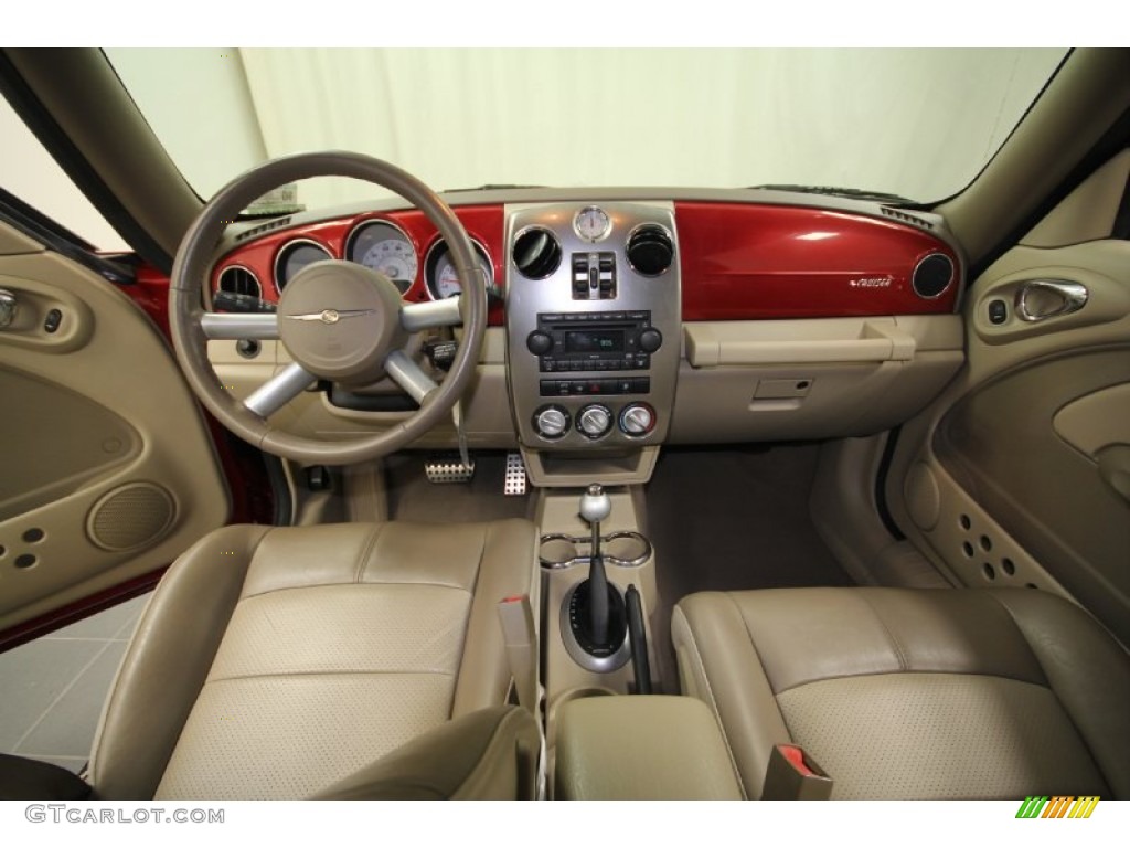 2006 PT Cruiser GT Convertible - Inferno Red Crystal Pearl / Pastel Pebble Beige photo #30