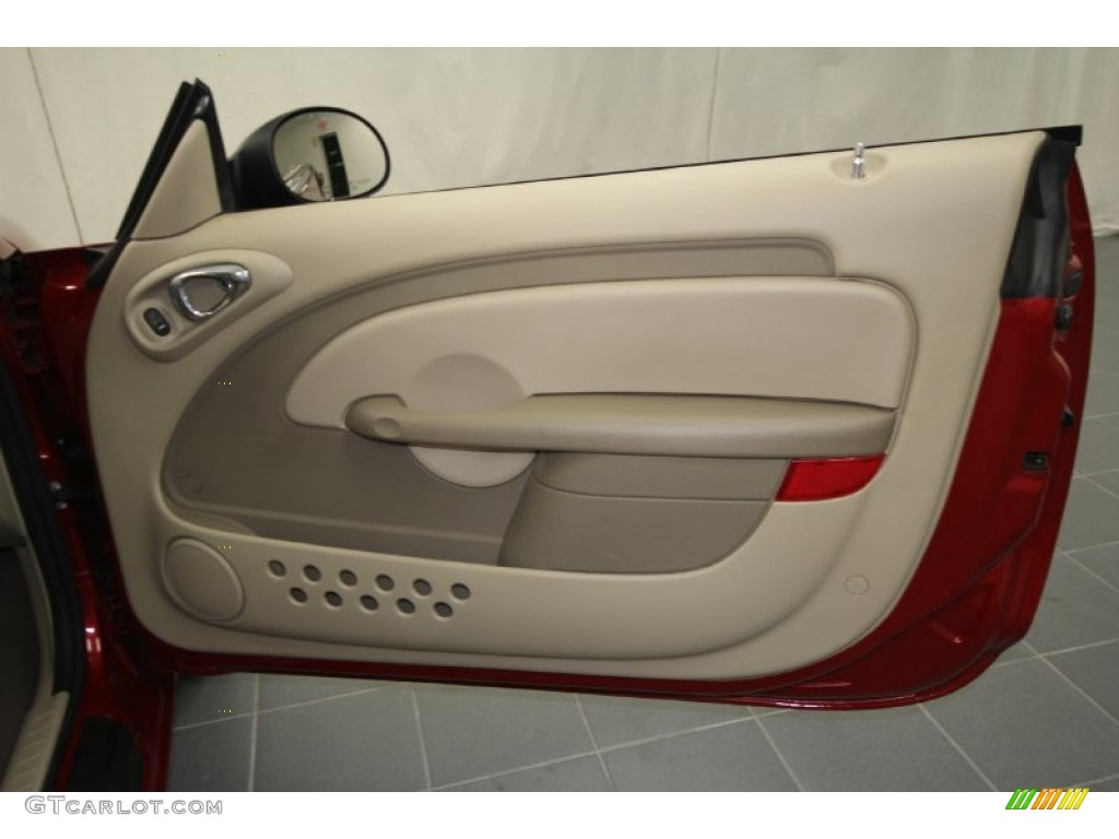 2006 PT Cruiser GT Convertible - Inferno Red Crystal Pearl / Pastel Pebble Beige photo #36