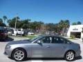 Quartz Grey Metallic 2009 Audi A4 2.0T Sedan Exterior