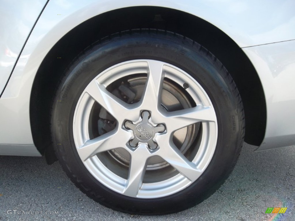 2009 A4 2.0T Premium quattro Sedan - Ice Silver Metallic / Black photo #4