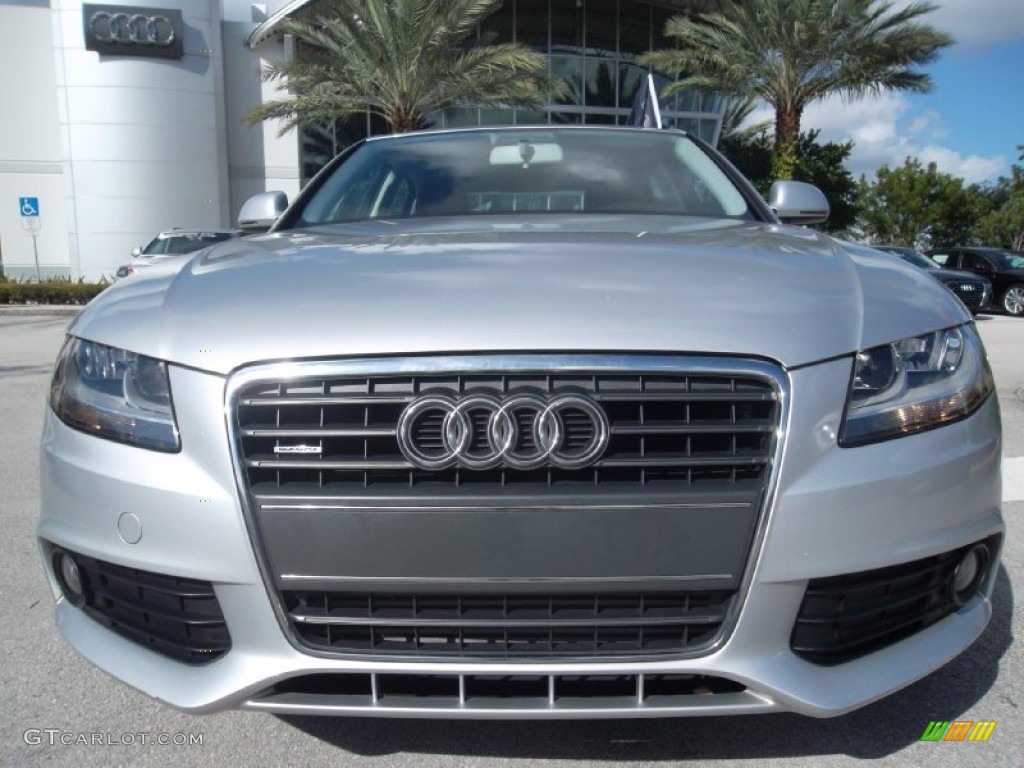 2009 A4 2.0T Premium quattro Sedan - Ice Silver Metallic / Black photo #15