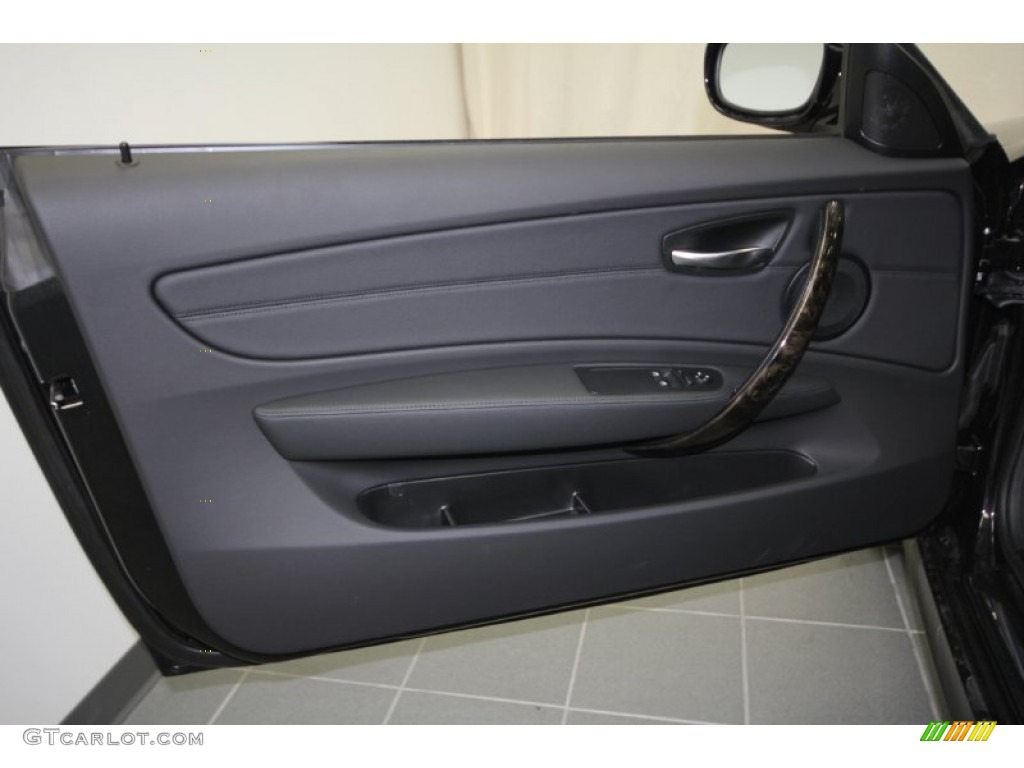 2012 1 Series 128i Coupe - Black Sapphire Metallic / Black photo #11