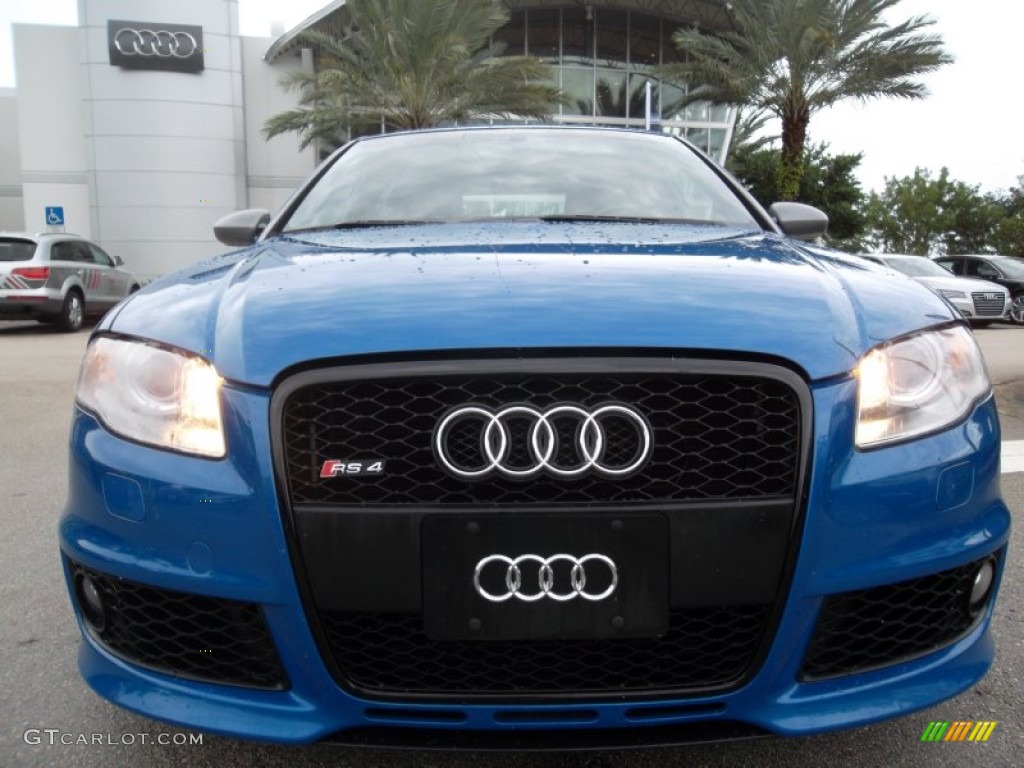 Sprint Blue Pearl Effect 2008 Audi RS4 4.2 quattro Sedan Exterior Photo #57051176