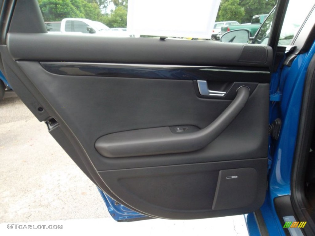 2008 Audi RS4 4.2 quattro Sedan Black Door Panel Photo #57051209